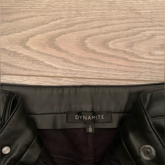 Dynamite Giselle Leather Pants BNWOT - Picture 3 of 3